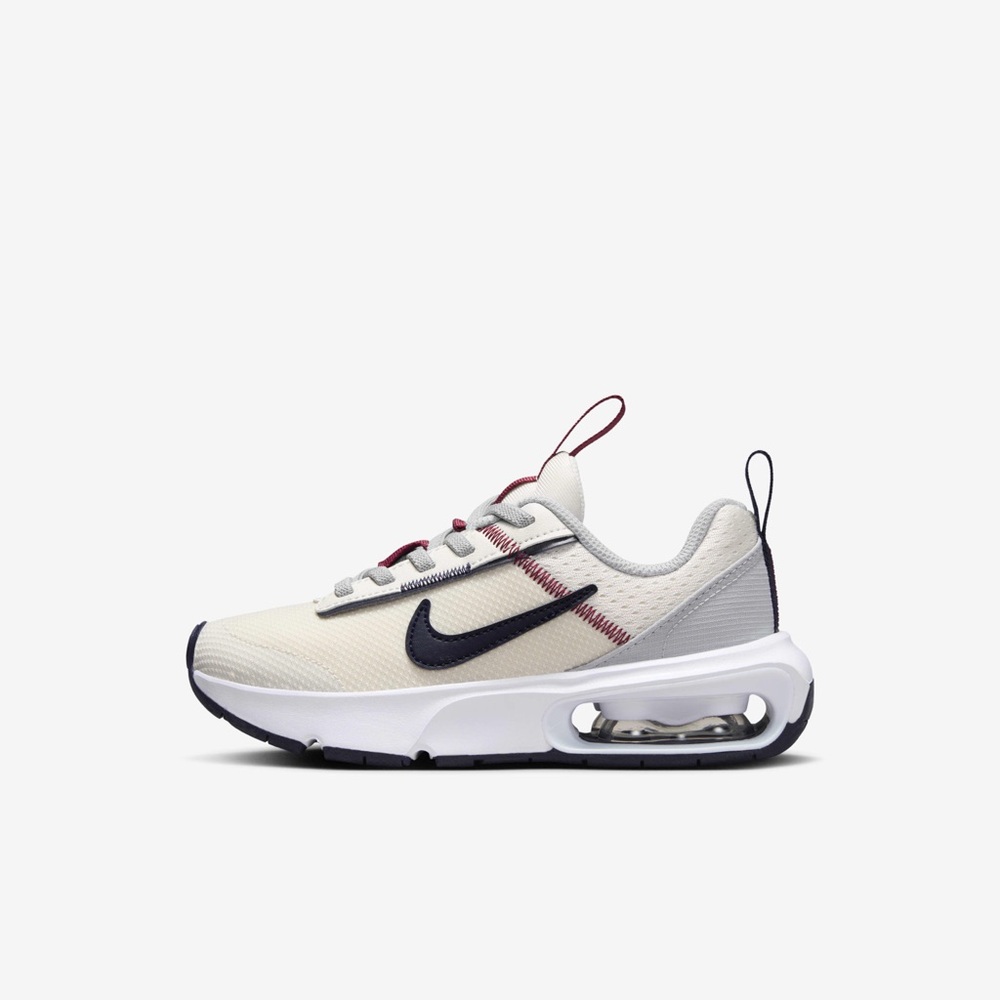 Nike White and Burgundy Athletic Shoes